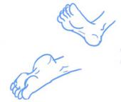 How to draw a feet – step by step tutorial